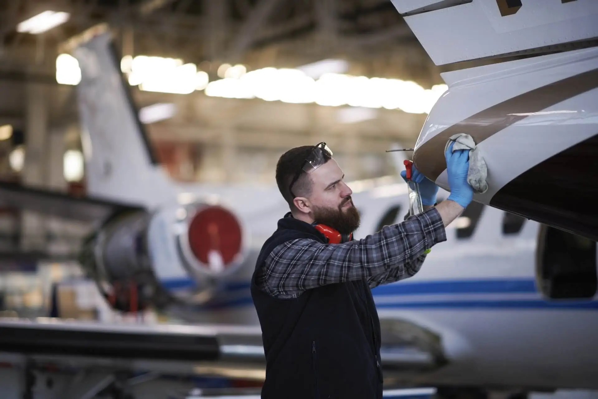 Flugzeug Außenreinigung